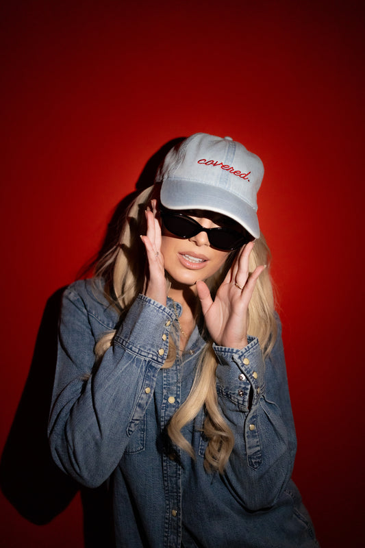THE TESTIMONY TRUCKER - LIGHT DENIM HAT