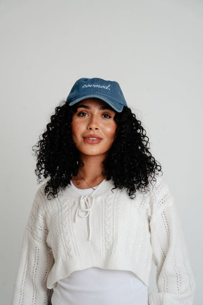 THE TESTIMONY TRUCKER- DARK DENIM HAT