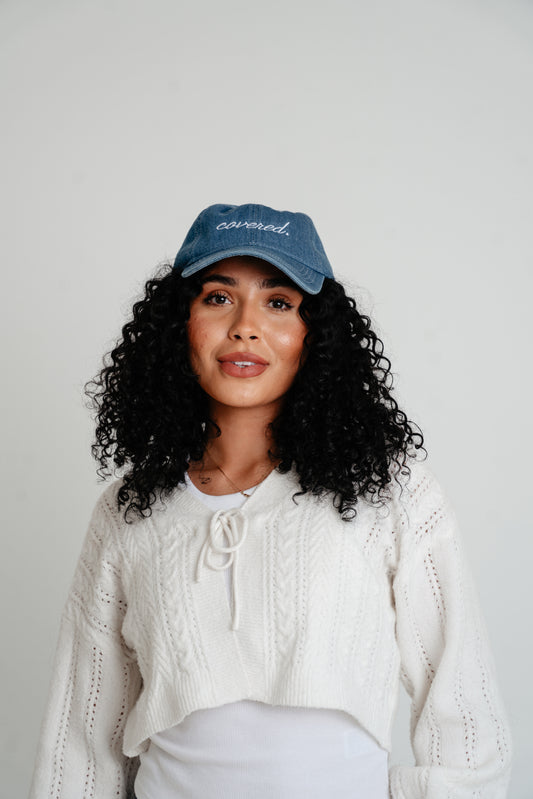 THE TESTIMONY TRUCKER- DARK DENIM HAT