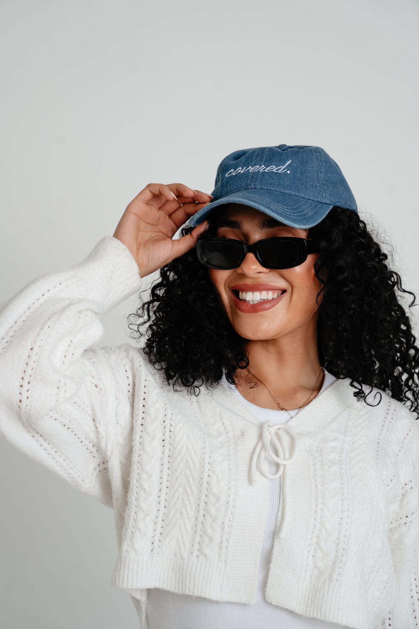 THE TESTIMONY TRUCKER- DARK DENIM HAT