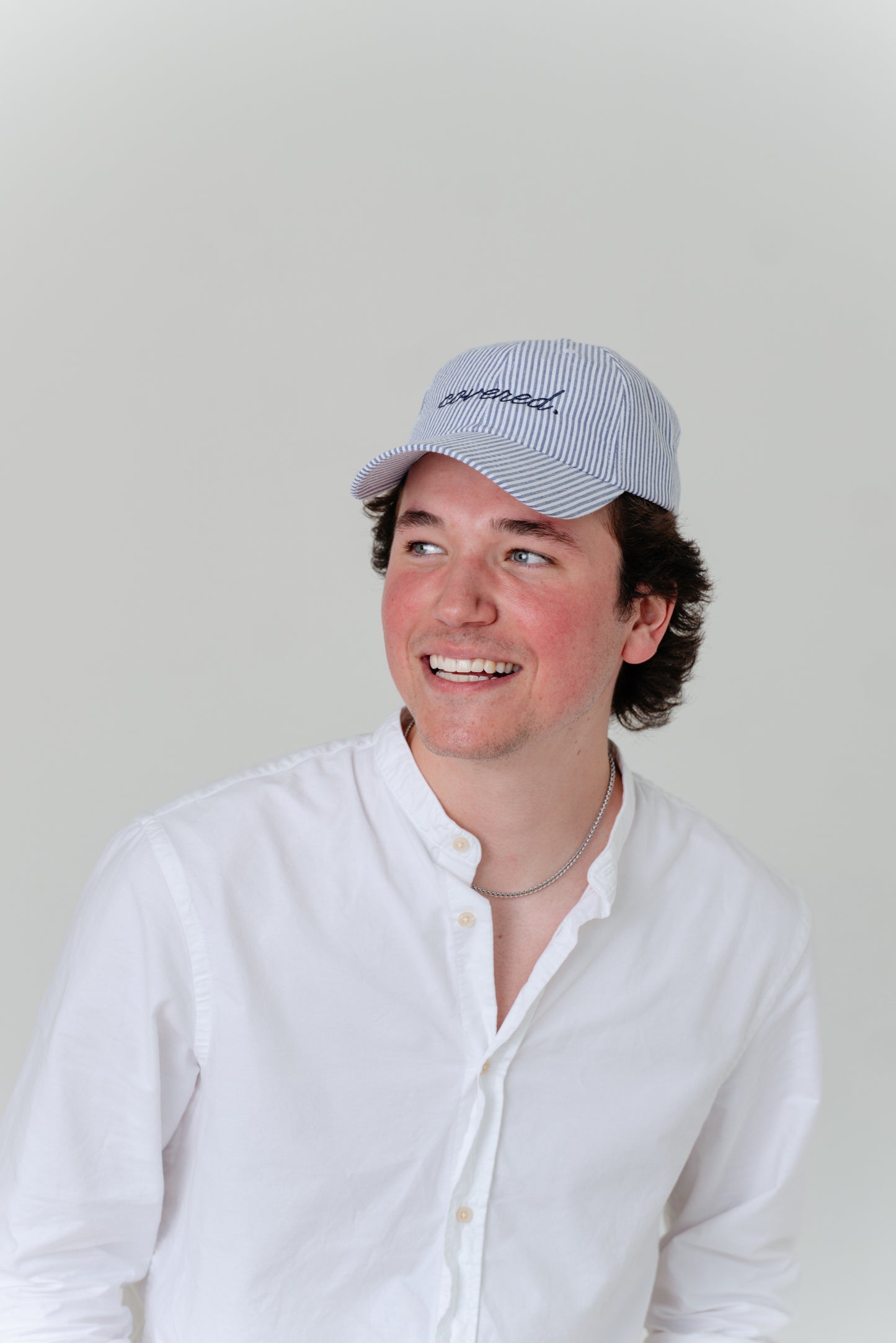 THE TESTIMONY TRUCKER - SEERSUCKER HAT
