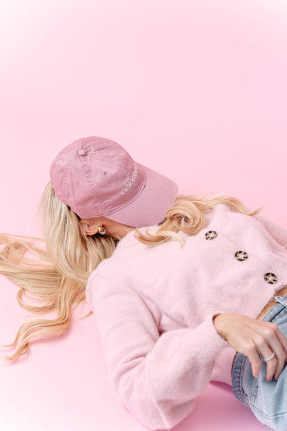 THE TESTIMONY TRUCKER- DUSTY ROSE HAT