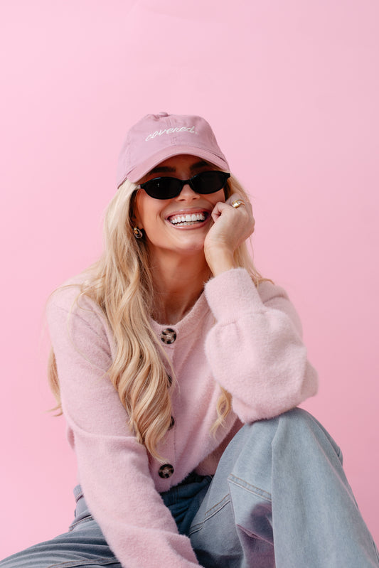 THE TESTIMONY TRUCKER- DUSTY ROSE HAT