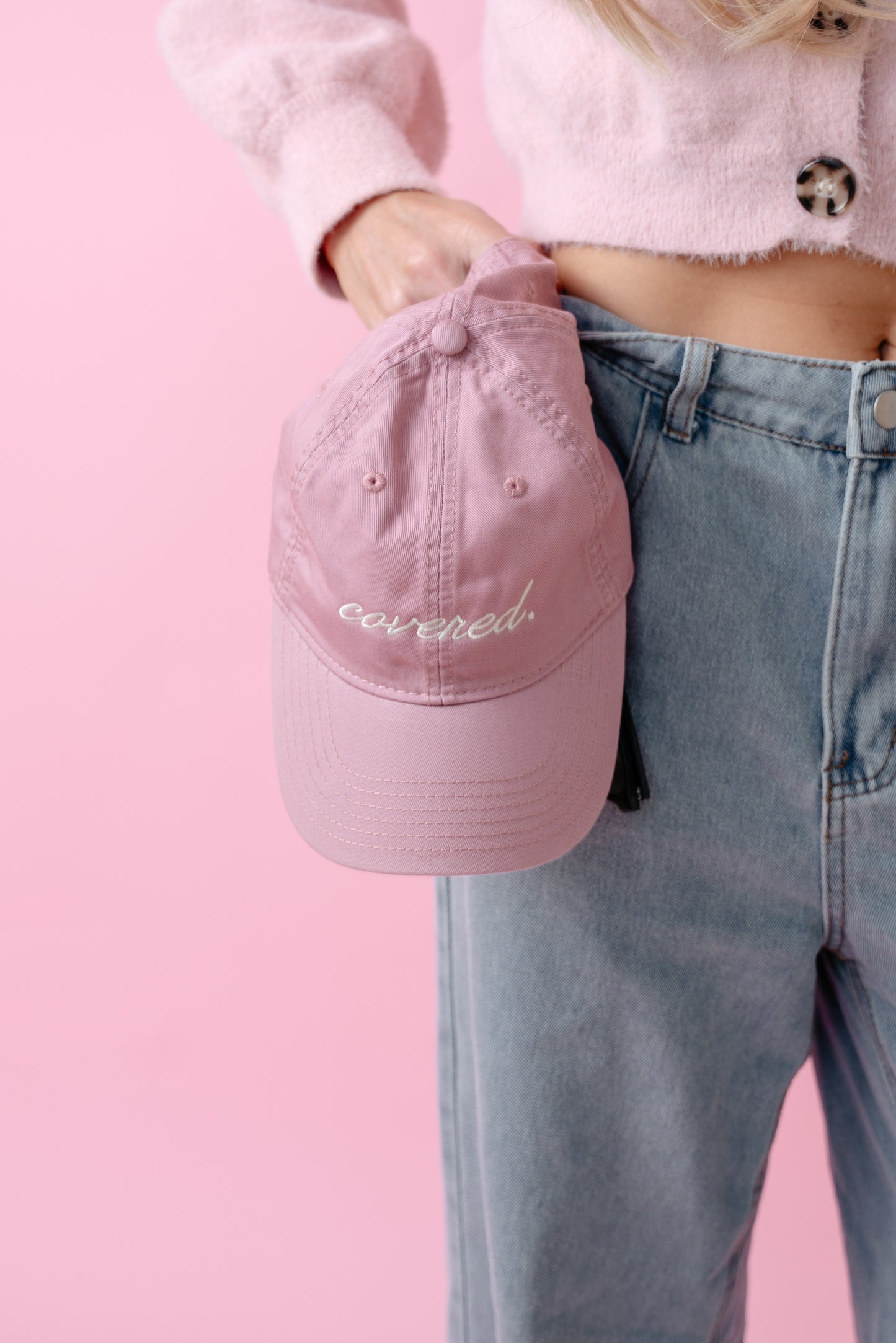 THE TESTIMONY TRUCKER- DUSTY ROSE HAT