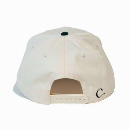 THE TESTIMONY TRUCKER - NATURAL/DARK GREEN WITH BLACK THREAD