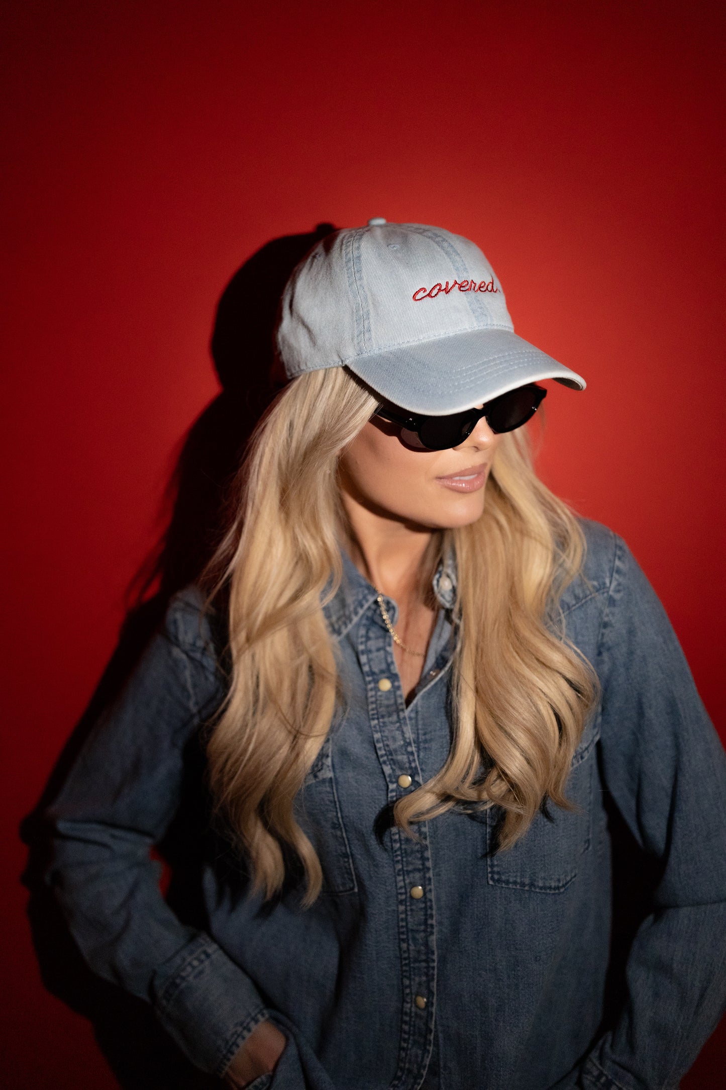 THE TESTIMONY TRUCKER - LIGHT DENIM HAT
