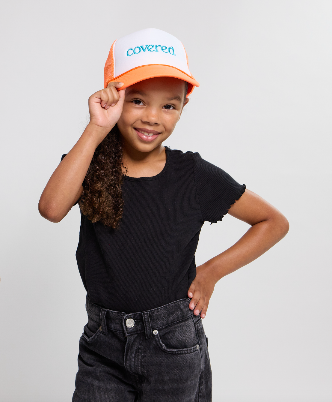 THE TESTIMONY TRUCKER YOUTH - NEON ORANGE & TURQUOISE